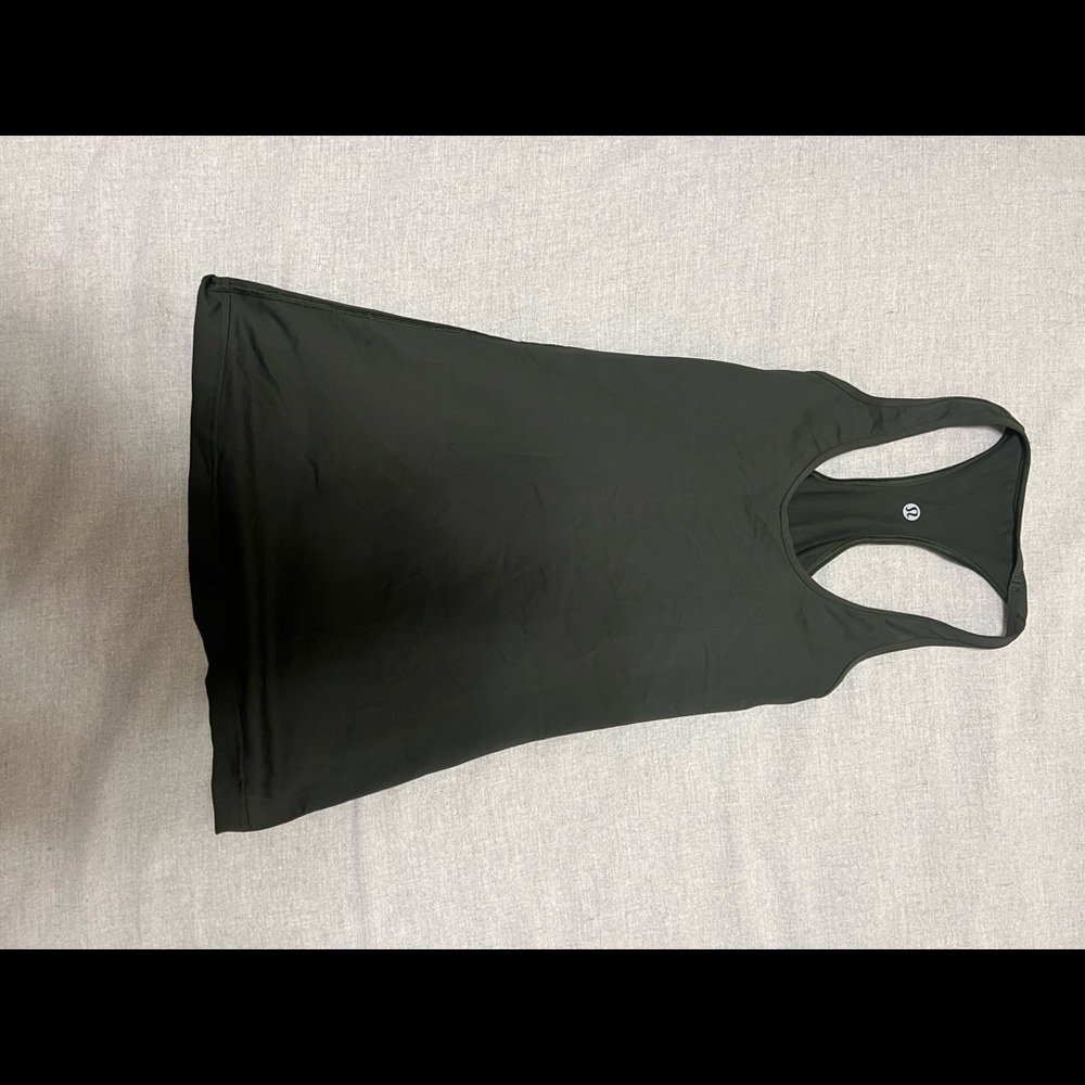 Lululemon Tank Top - Womens Tight fit Green Color
